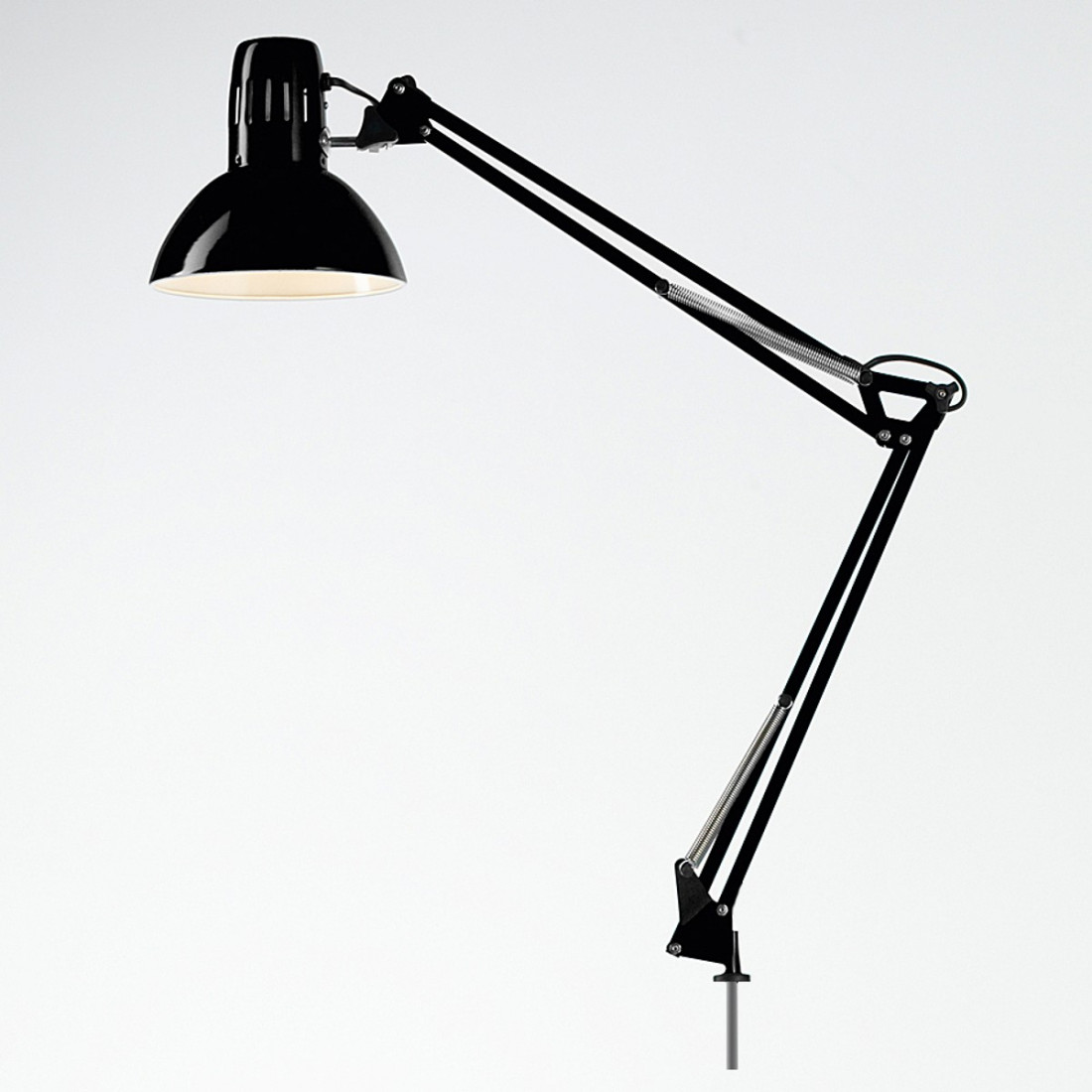 Trade Shop - Lampada Luce In Metallo Con Morsetto Per Tavolo Scrivania E27  40w Per Estetista