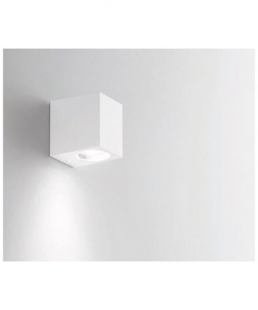 Lampada parete esterno applique alluminio monoemissione moderna bianco o  nero E27 21.9CM IP54