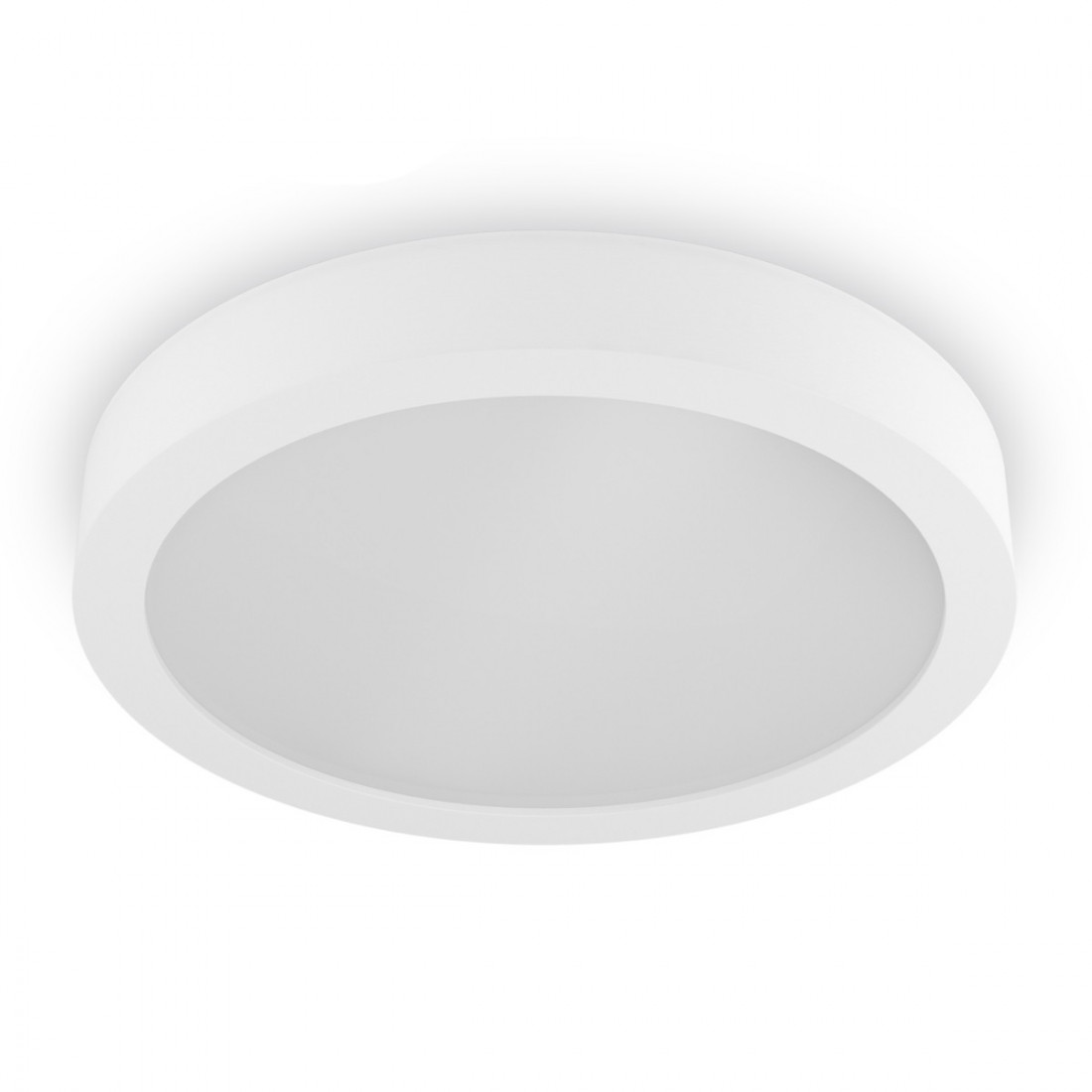 Plafoniera BF-8883 81 E27 60CM gesso bianca verniciabile lampada soffitto  parete tonda interno IP20