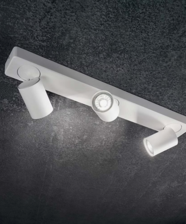 IDEAL LUX RUDY Applique Barra Con 3 Faretti Orientabili  Bianco