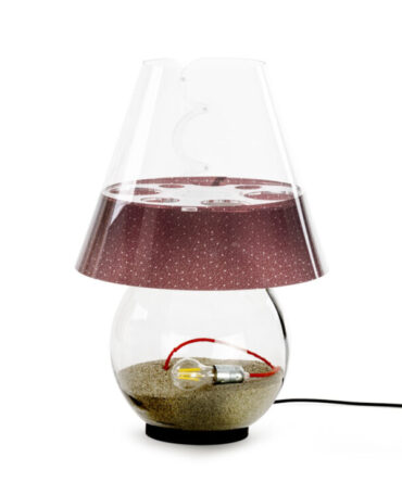 EMPORIUM-BONBONNE  h.82 marrone lampada tavolo/terra esterno IP44