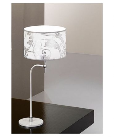 Abat-Jour Arabescato Fashion Ø22 bianco argento Antea Luce