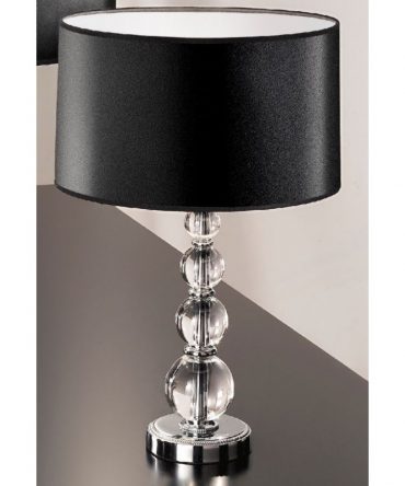 Lumetto da comodino Zuna Ø30 cm nero Antea Luce