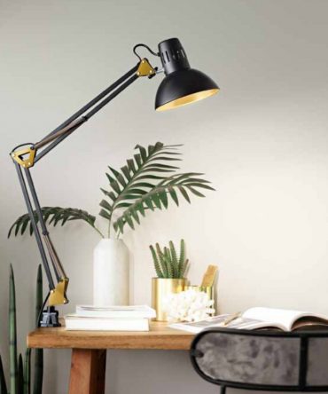 lampda da tavolo con morsetto