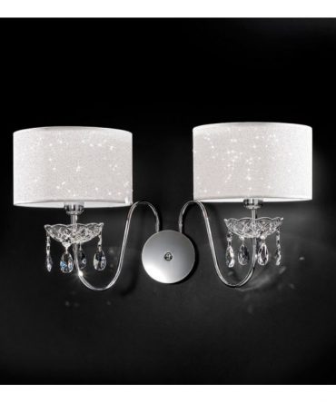Applique 2 luci Helen Con Cristalli Antea Luce