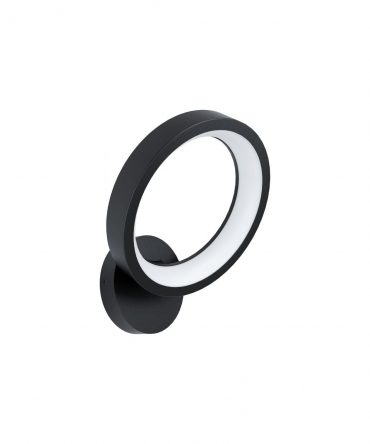 Applique Anello Nero Marghera-Z Led RGB TW Dimmer Eglo