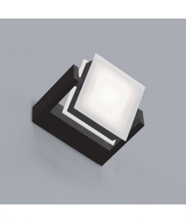 Applique Axella Nero Led 10w Orientabile 14x14 cm Vivida International