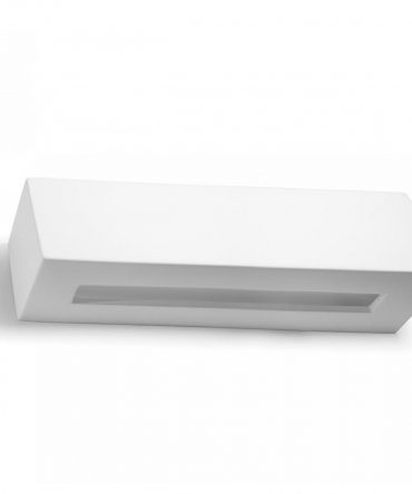 BELFIORE REA 2019  18W LED 35CM  gesso bianco lampada parete biemissione