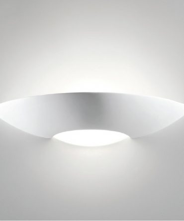 Applique Belfiore LAILA 7946 15W LED gesso bianco verniciabile biemissione vaschetta lampada parete