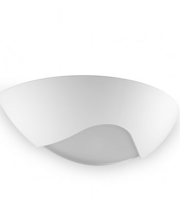 Applique Belfiore FIUCO 8259 LED 15W gesso bianco verniciabile biemissione lampada parete vaschetta