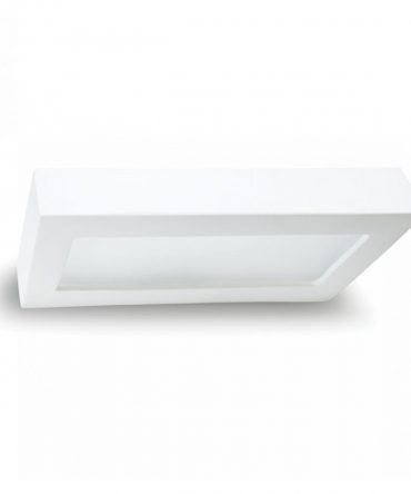 Applique Belfiore GARLA 8284  LED 15W gesso bianco modulo biemissione lampada parete rettangolare