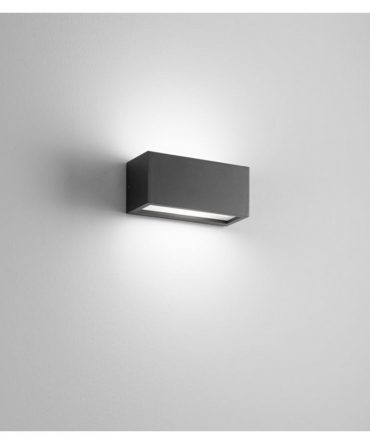 Applique Biemissione Da Esterno Mètro Antracite 25cm IP54 1xE27 Isyluce 534