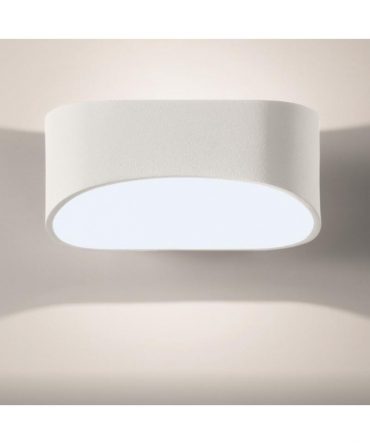 Applique Biemissione Drappo Grande Bianco Led 20w 3000K 932 o 4000K 932N Isyluce