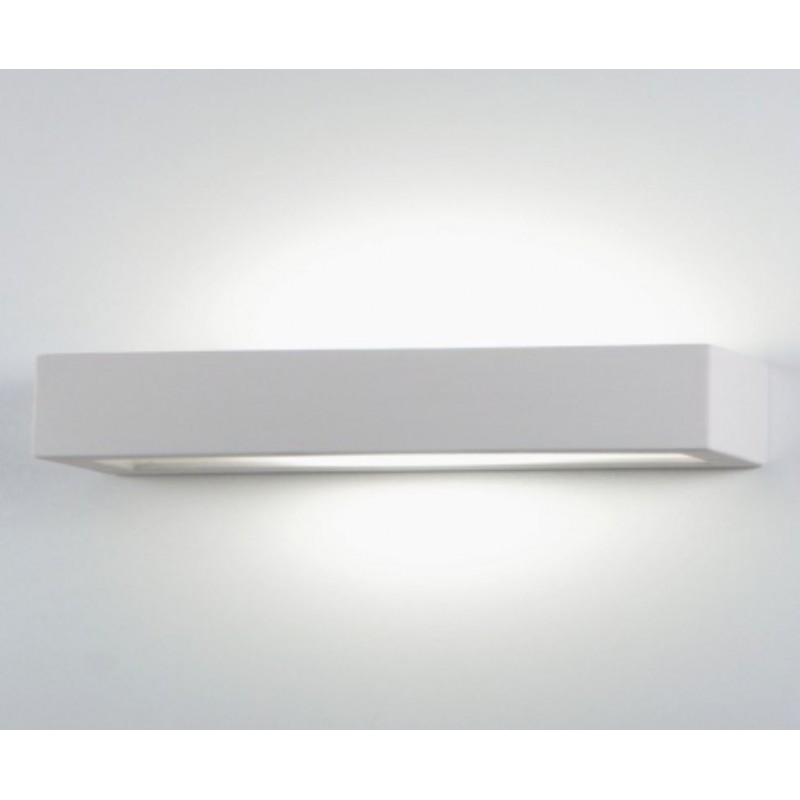 Applique Ceramica Biemissione Verniciabile Prisma Grande 42cm Isyluce 618