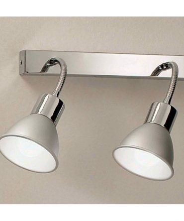 Applique Con 2 Faretti Orientabili Bingo Cromo Illuminando