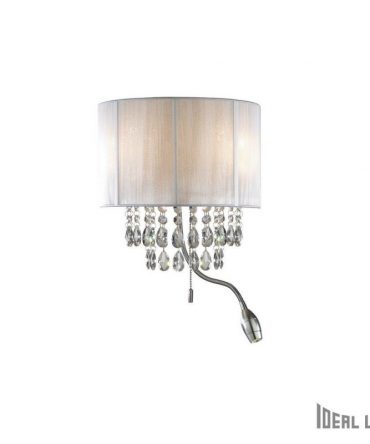 IDEAL LUX OPERA  AP3 Applique con Cristalli e Led da Lettura