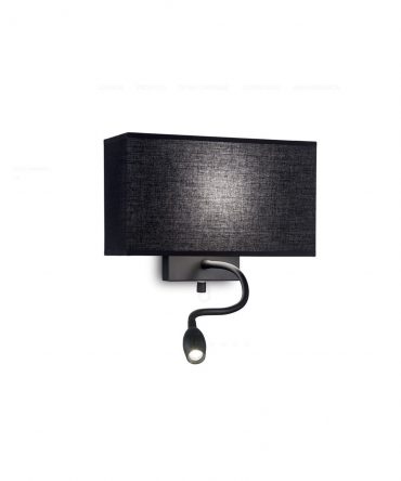 IDEAL LUX HOTEL Applique Con Led Da Lettura  AP2 All Black