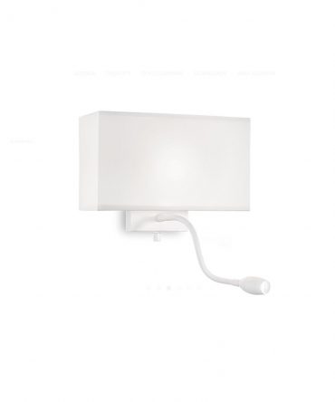IDEAL LUX HOTEL Applique Con Led Da Lettura l AP2 All White