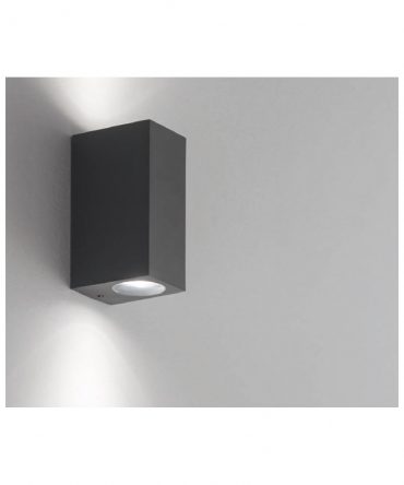 Applique Da Parete Per Esterno Luce Sopra e Sotto GU10 E-Sea Antracite Isyluce