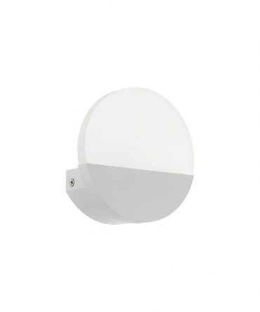 Applique Da Parete Rotonda Moderna Led Bianco Metrass Eglo