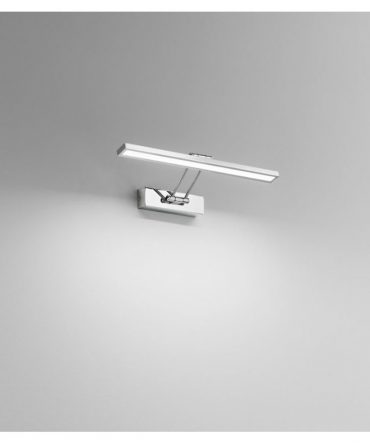 Applique Da Quadro Specchio Snodabile Led 8w 3000K o 4000K Cromo 45cm Isyluce 938