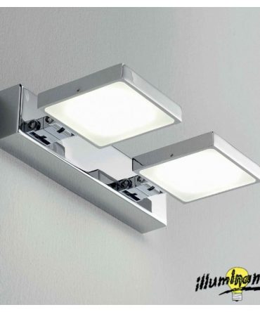 Applique da specchio Carre' 2 luci Led 10w Illuminando