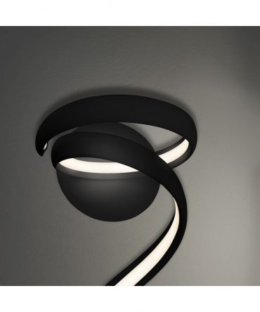 Applique Flame Nero Led 12w 3000k/4000k H31,5 cm Vivida International