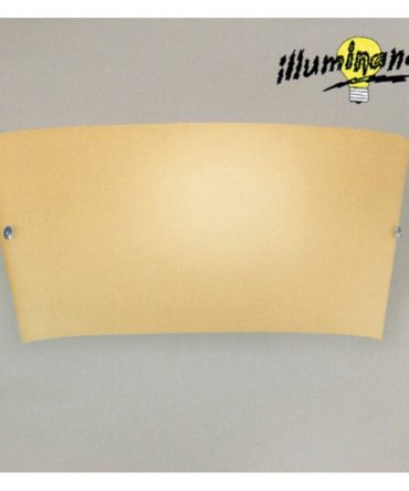 Applique Giove 17x39 cm vetro ambra Illuminando