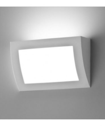 Applique In Gesso Verniciabile Led 18w Tasca Isyluce 856