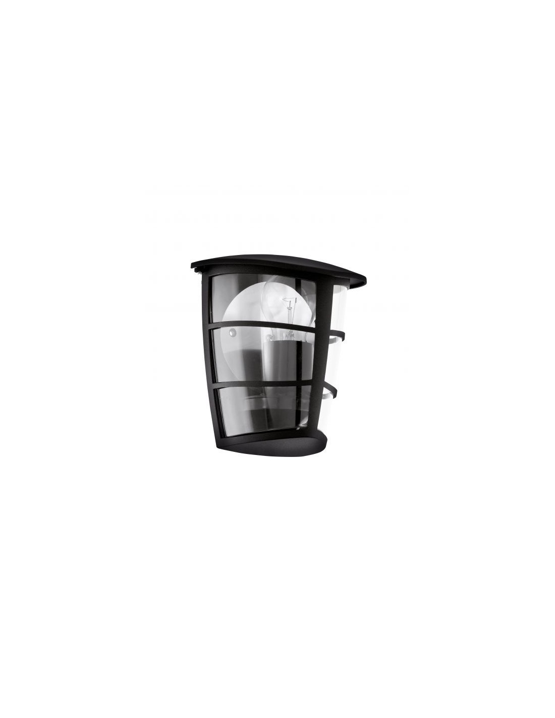Applique Ingresso Diffusore Griglia Aloria Nero 1xE27 IP44 Eglo