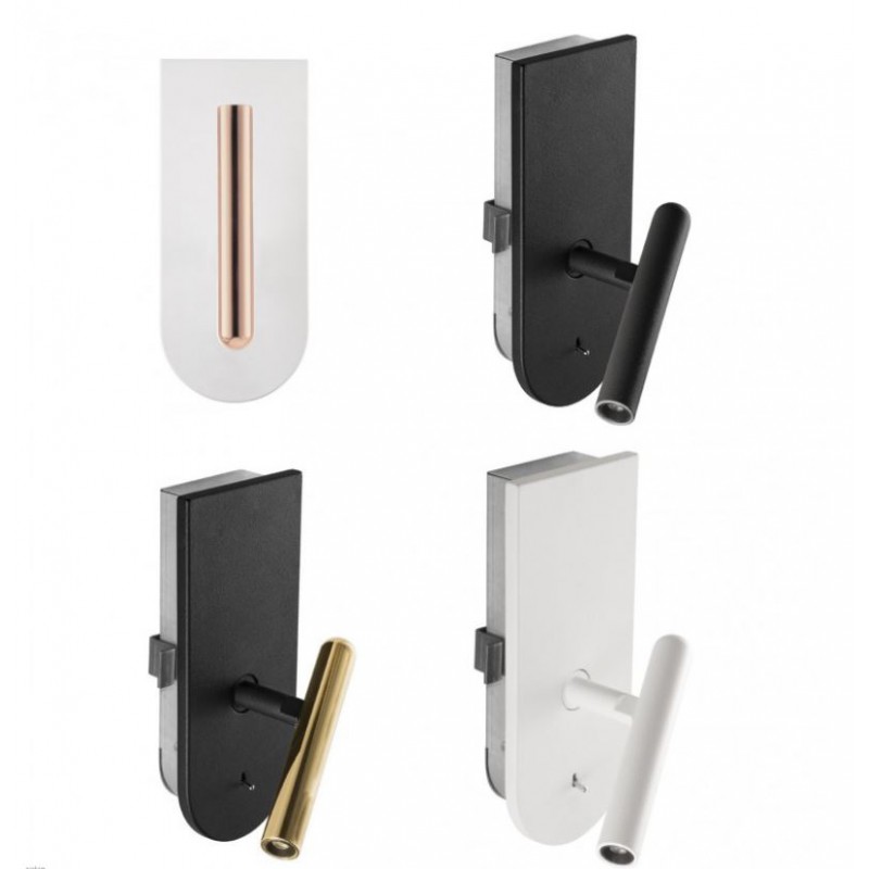 Applique Led 1Nights bianco oro orientabile Stilnovo - Linea Light 8639