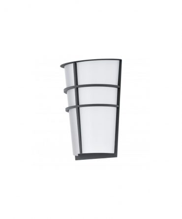 Applique Led Decorativa Giardino Griglia Antracite Bianco IP44 Breganzo Eglo