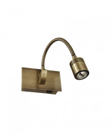 IDEAL LUX DYNAMO Applique Led Flessibile Da Lettura  AP1 Brunito