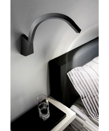 Applique Led Orientabile Snake W3 Nero On/Off Linea Light 7235