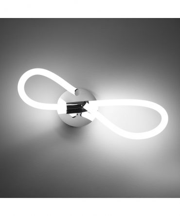 Applique Light Line Cromo Fiocco Led Dimmerabile L58 cm Vivida International