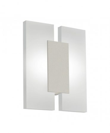 Applique Metrass Led 2x4,5W Nichel Satinato L17 cm Eglo