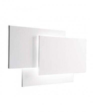 Applique moderno Perenz DIP 6750 B LC LED 36W 2880LM 3000°K lampada parete alluminio bianco interno