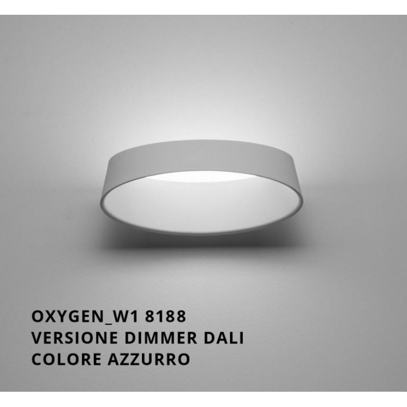 Applique Oxygen W1 azzurro Led 17w DALI Ma&De Linea Light 8188
