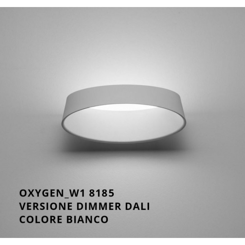Applique Oxygen W1 bianco Led 17w DALI Ma&De Linea Light 8185