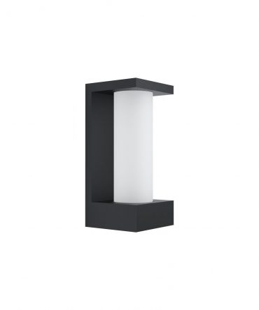 Applique Parete Nero Vetro Led Cividino IP44 Eglo