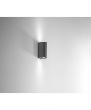 Applique Per Esterni Luce Sopra e Sotto 2xGU10 Pianosa Antracite Isyluce 544