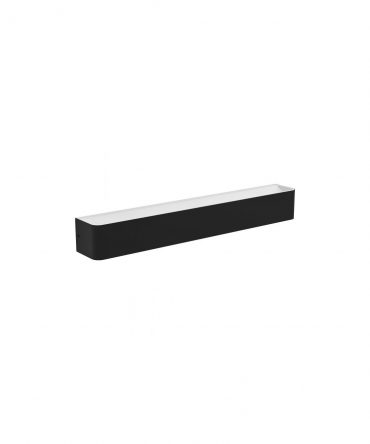 Applique Rettangolare Sania Doppia Emissione Led Nero IP44 Eglo