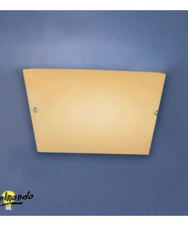 Applique Saturno 26 cm vetro ambra Illuminando