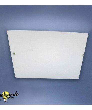 Applique Saturno 26 cm vetro bianco Illuminando