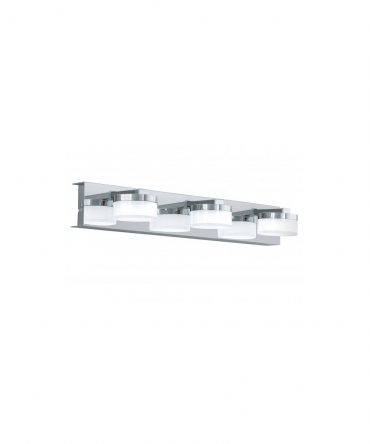 Applique Specchio Bagno 3 Led Dimmer Romendo Cromo IP44 Eglo