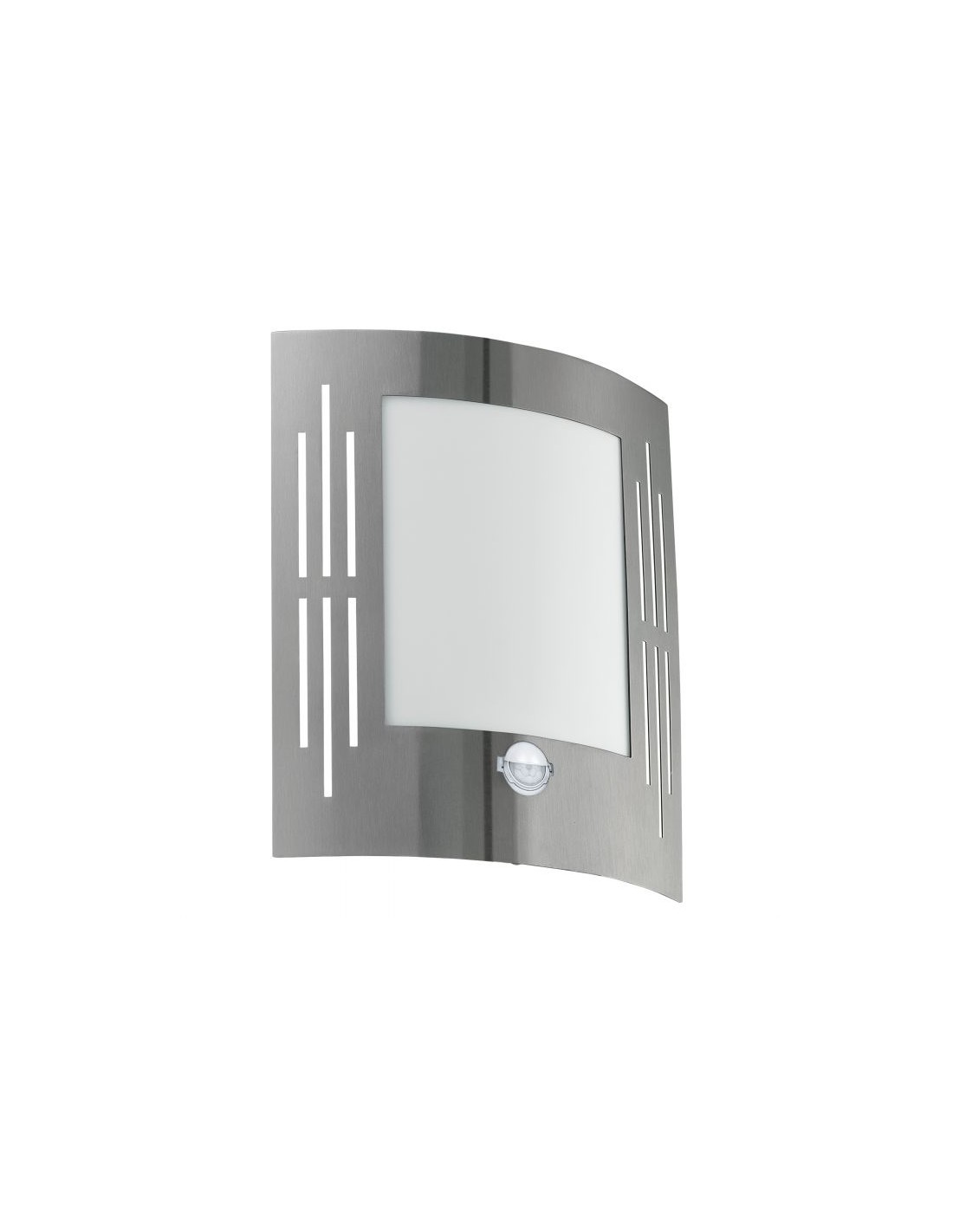 Applique Squadrata Per Esterno City Acciaio Inox IP44 Eglo