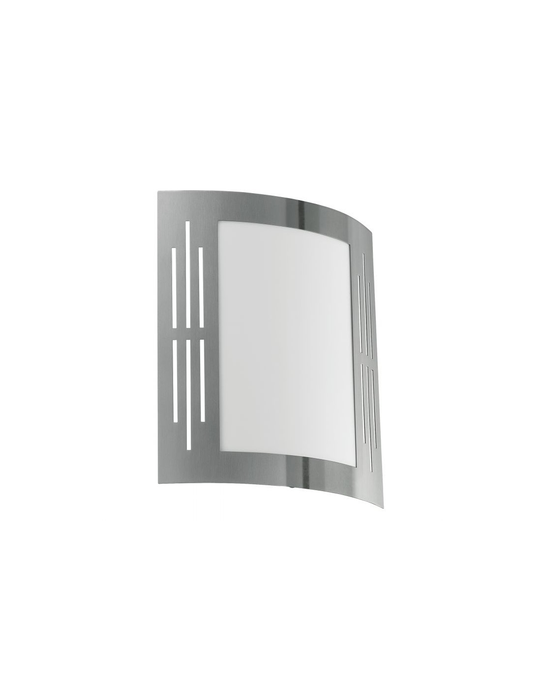 Applique Squadrata Per Esterno City Acciaio Inox IP44 Eglo