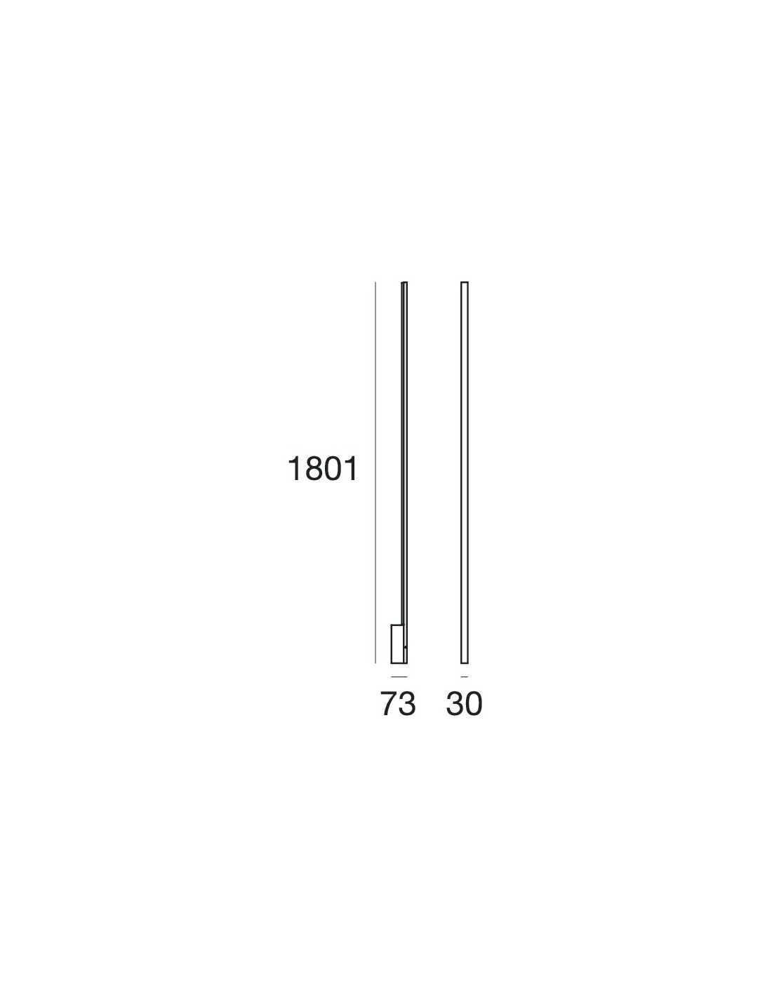 Applique Xilema Design Moderno Led Touch Bianco Stilnovo 7777