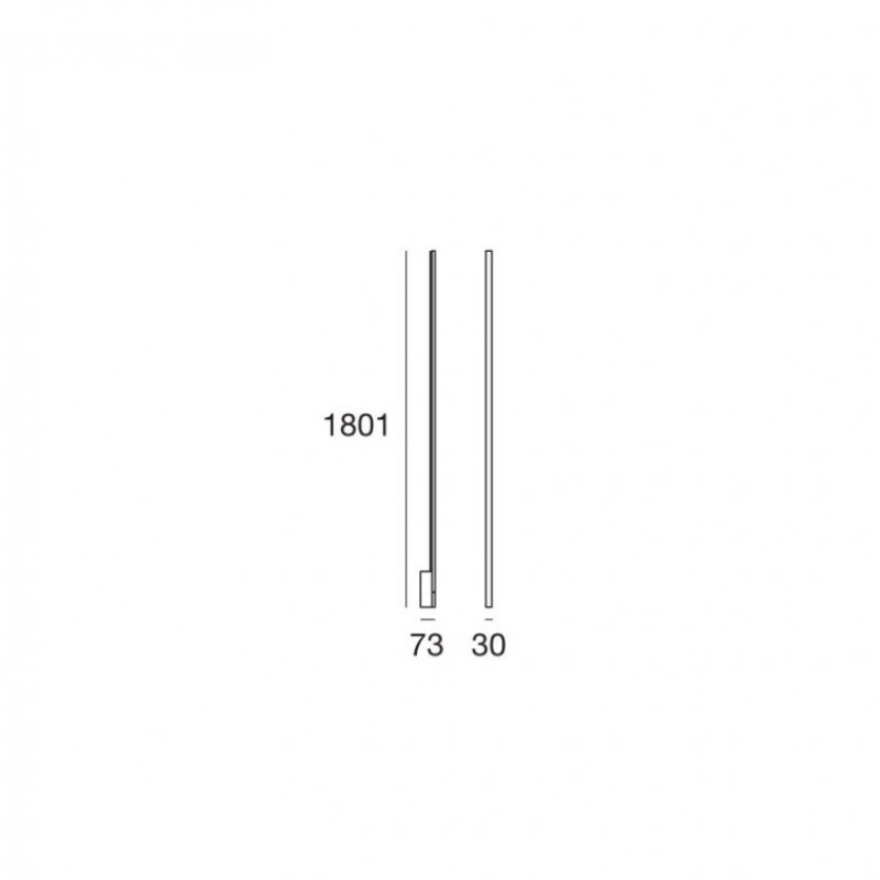 Applique Xilema W1 Led 17w alluminio Stilnovo - Linea Light 7766