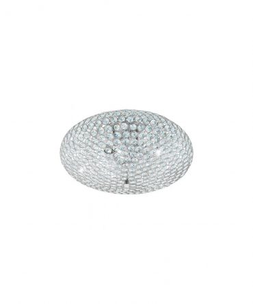 Elegante Plafoniera In Cristallo Clemente Ø45 cm Eglo